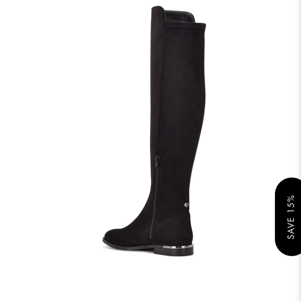 Nine West WIDE CALF Knee High Black Boots